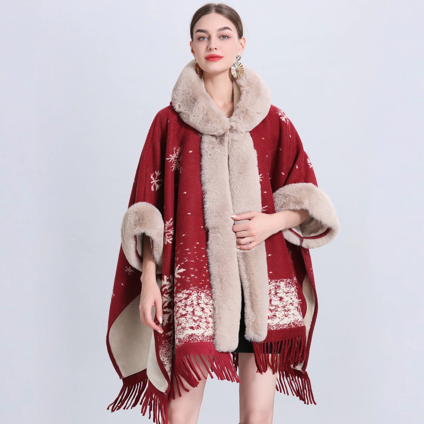Cashmere Inverness with Fur Collar