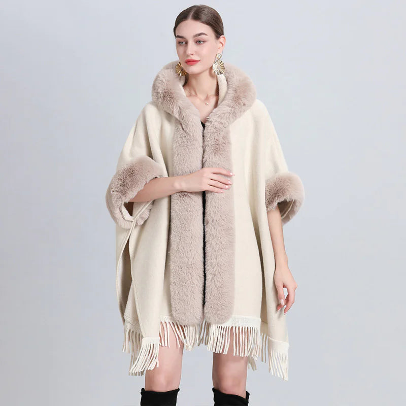 Cashmere Inverness with Fur Collar