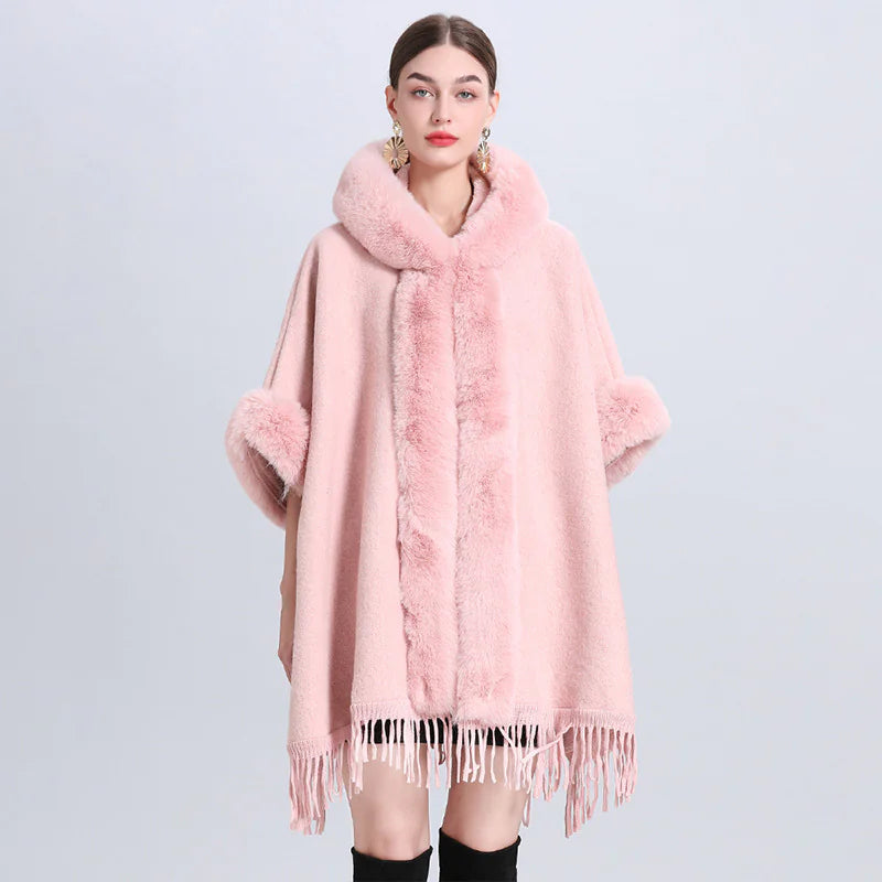 Cashmere Inverness with Fur Collar