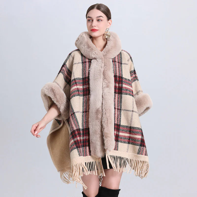 Cashmere Inverness with Fur Collar