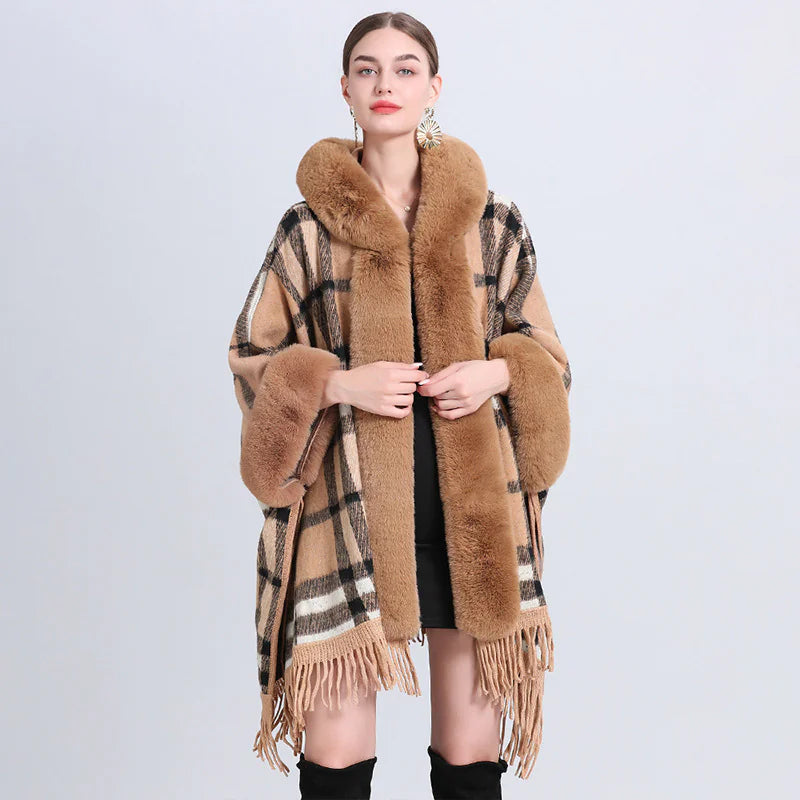 Cashmere Inverness with Fur Collar