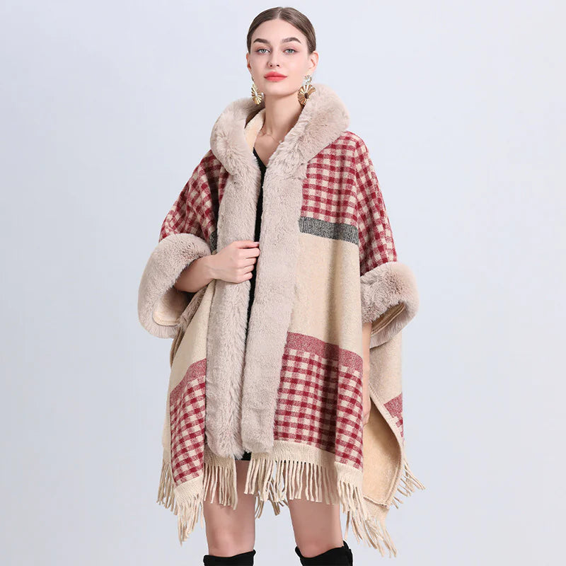 Cashmere Inverness with Fur Collar