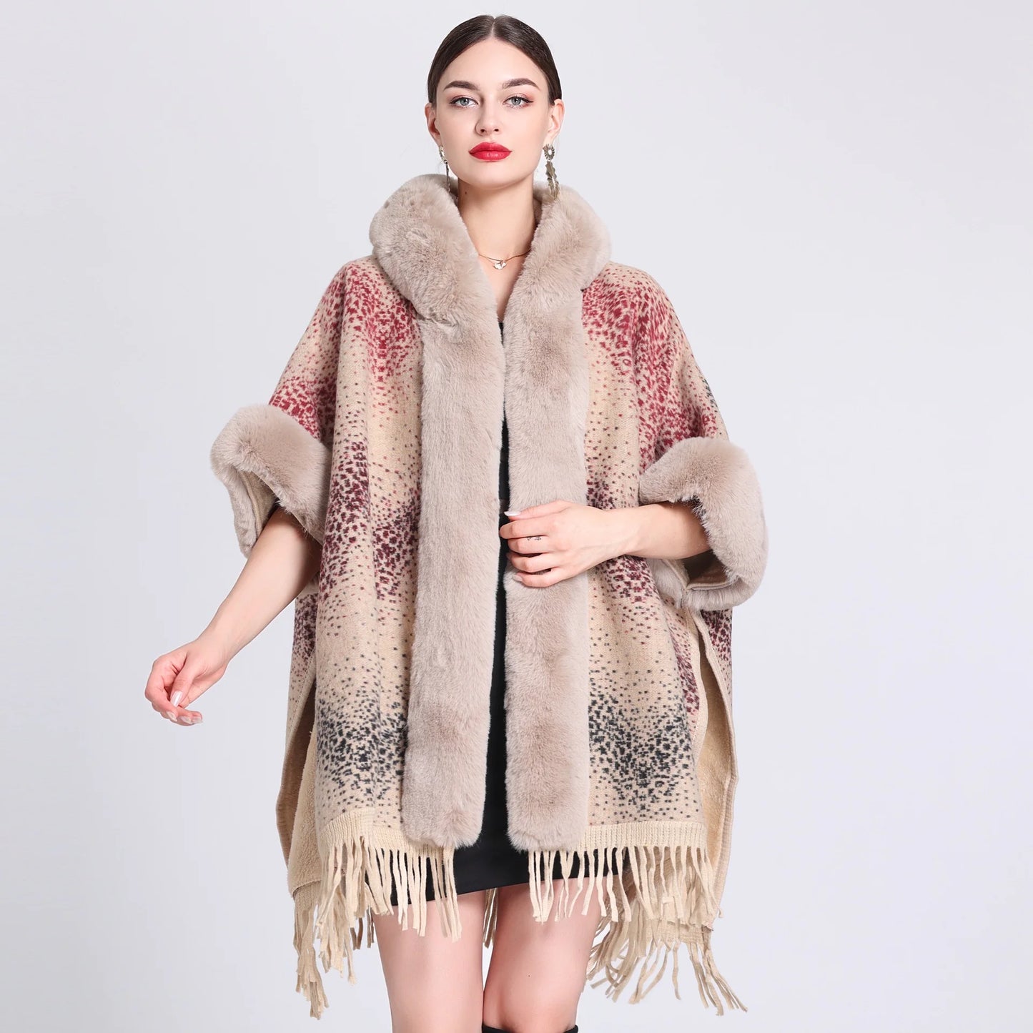 Cashmere Inverness with Fur Collar