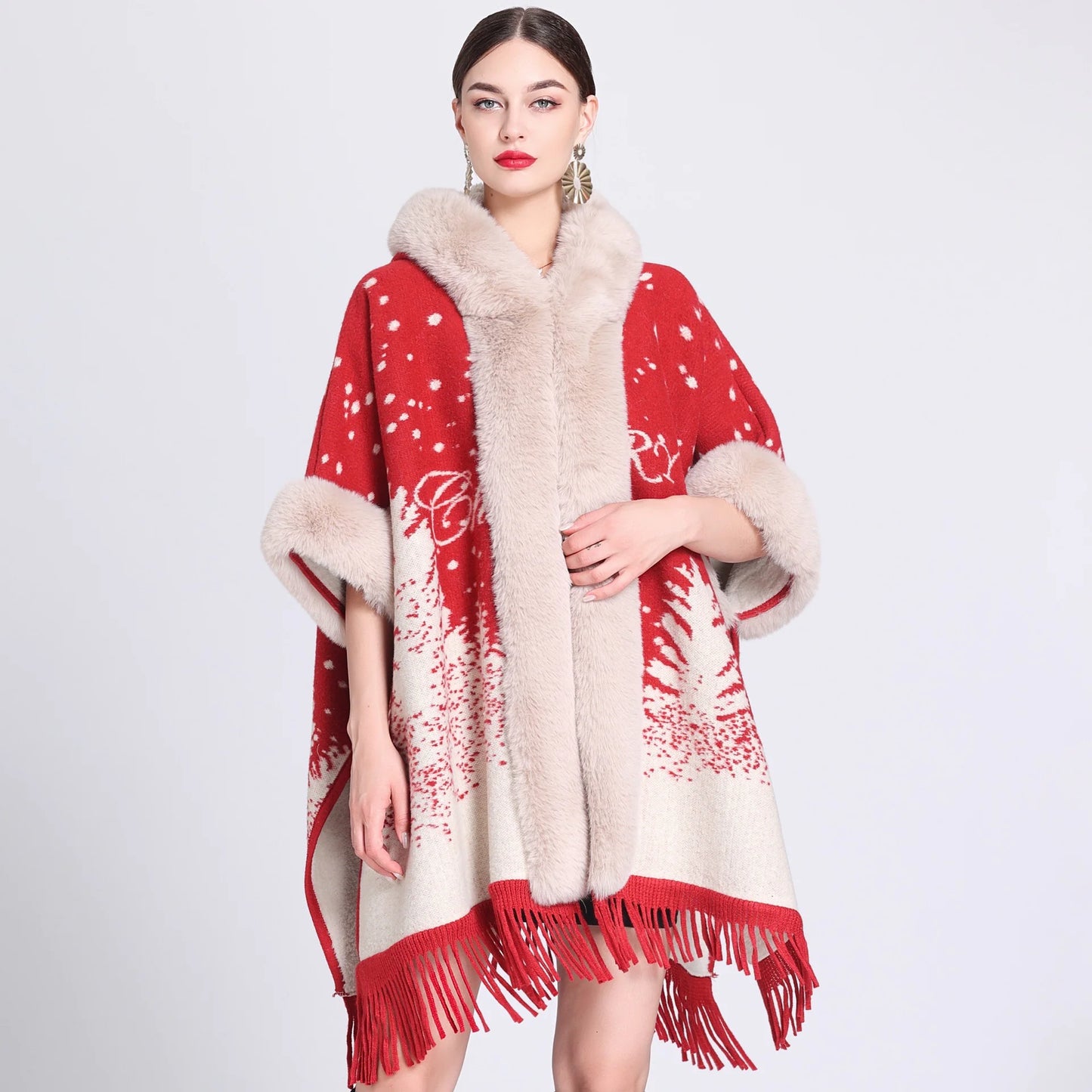 Cashmere Inverness with Fur Collar