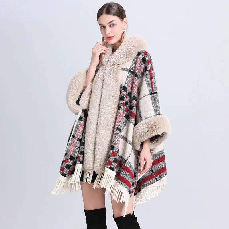 Cashmere Inverness with Fur Collar